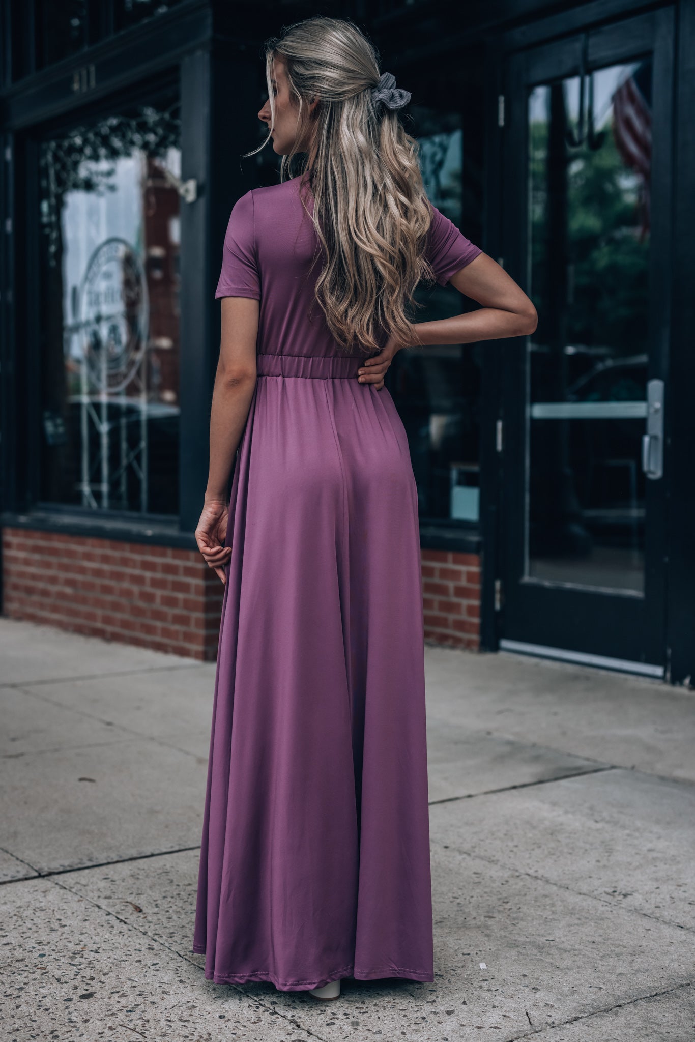 Wanderer Maxi Dress (Dark Mauve)