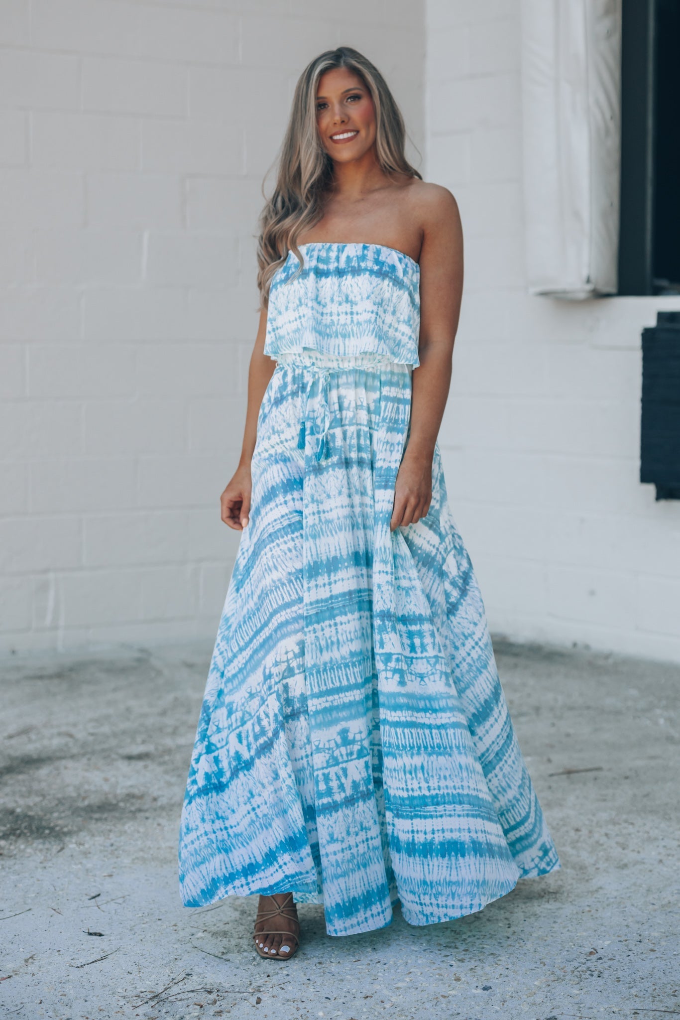 California Coast Tie Dye Maxi Dress