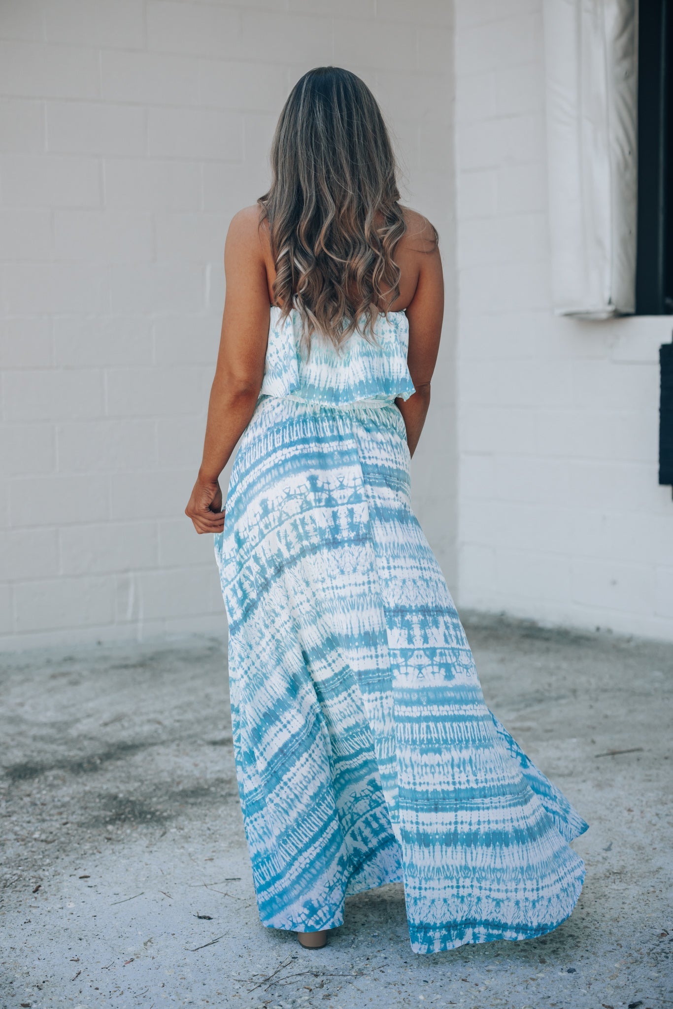 California Coast Tie Dye Maxi Dress