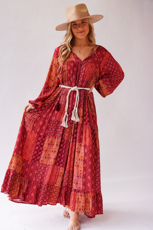 Eileen Paisley Maxi Dress