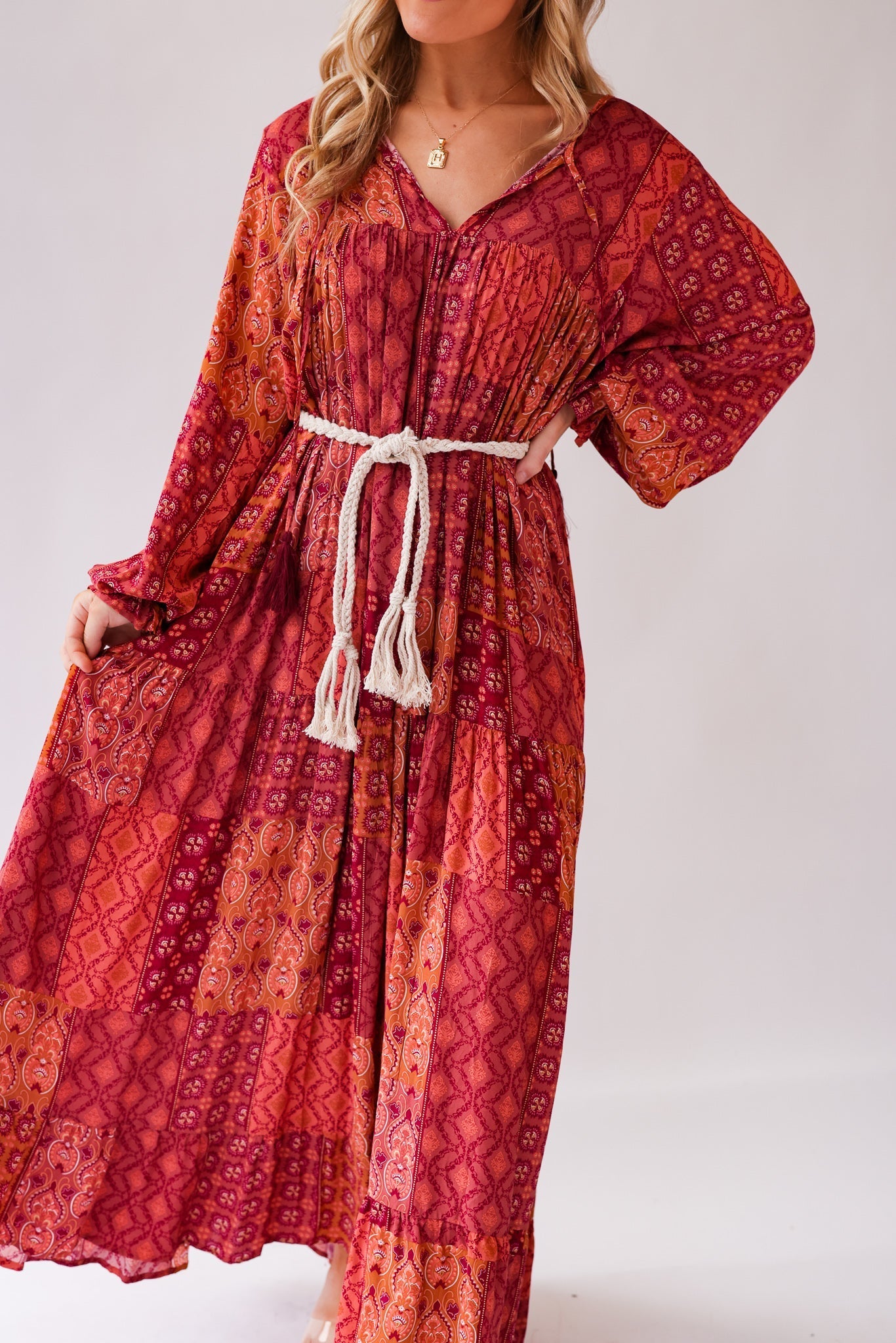 Eileen Paisley Maxi Dress