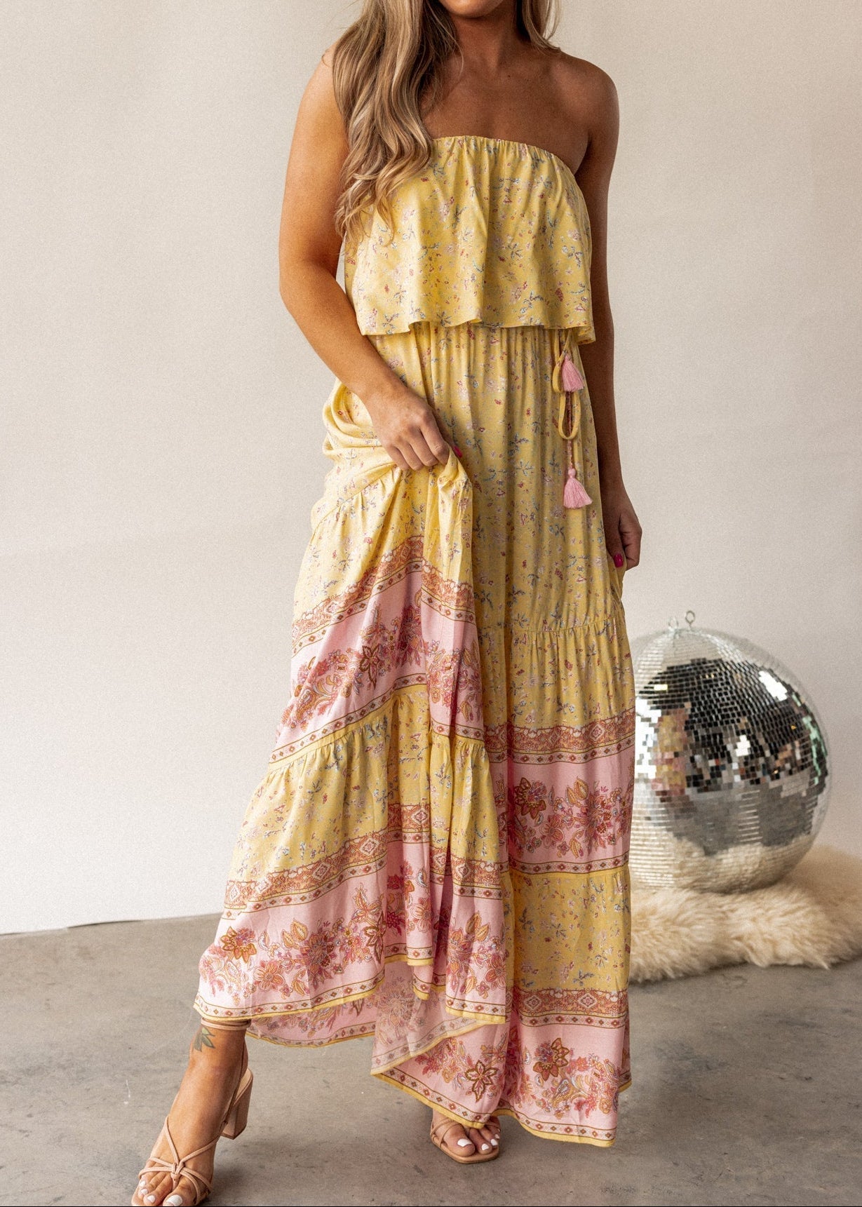 St. Augustine Strapless Maxi Dress