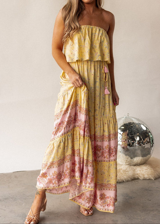 St. Augustine Strapless Maxi Dress