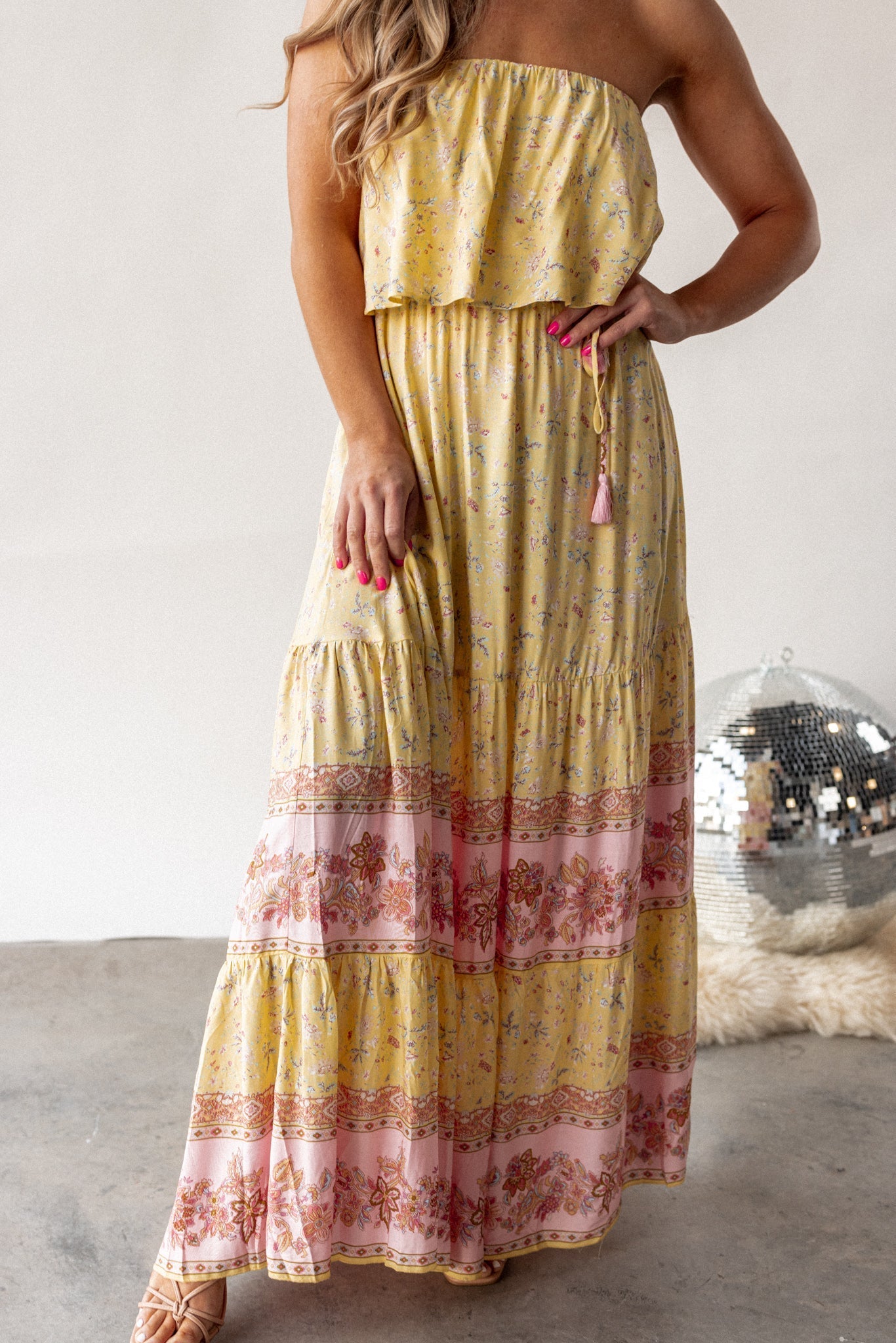 St. Augustine Strapless Maxi Dress