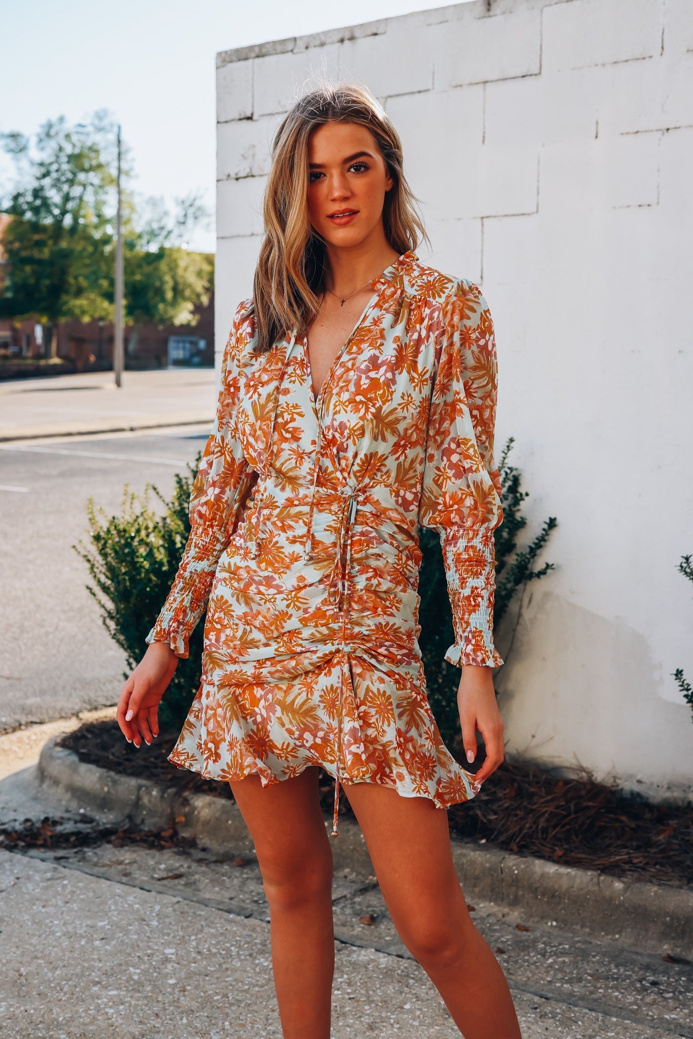 Sunset Skies Floral Mini Dress
