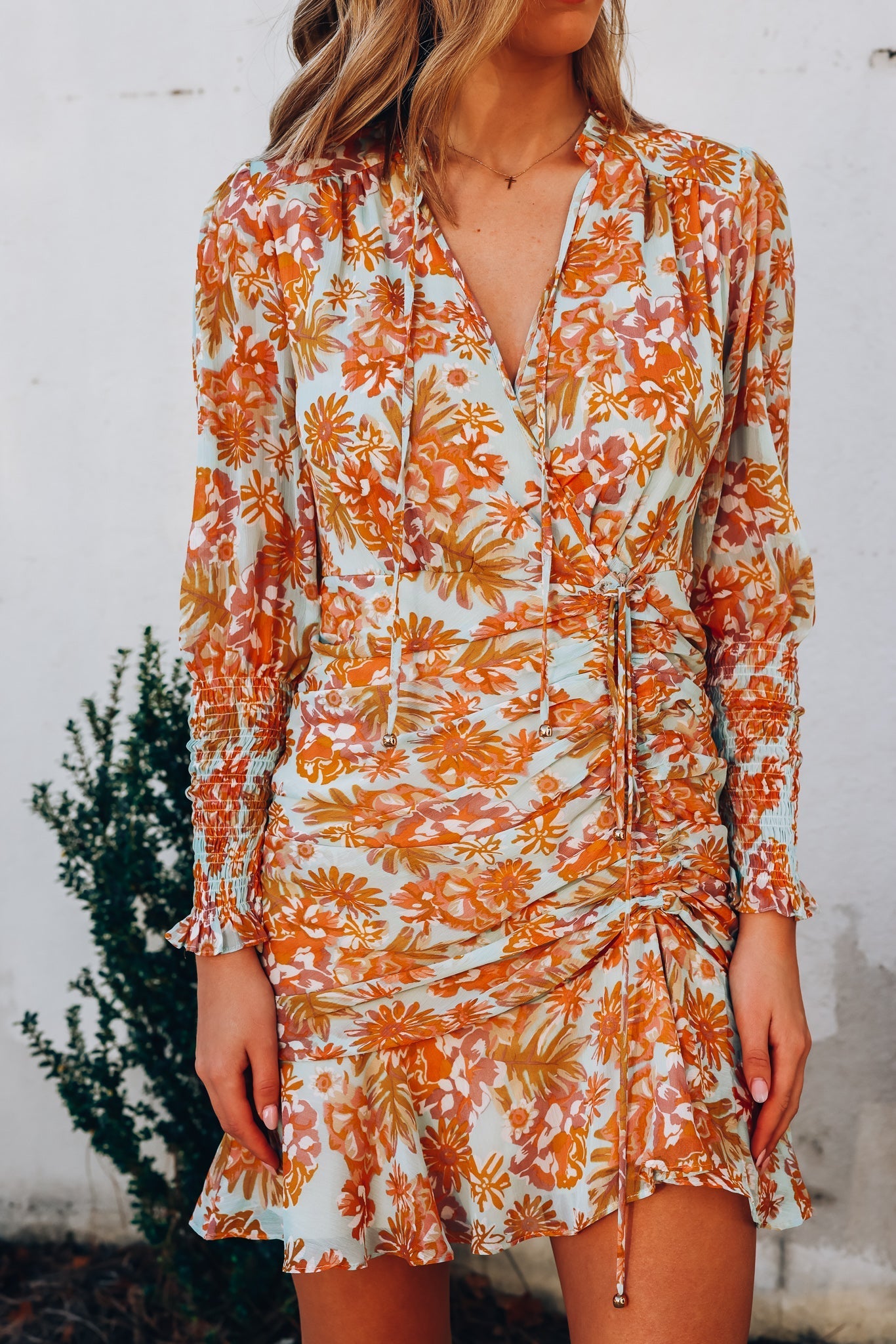 Sunset Skies Floral Mini Dress