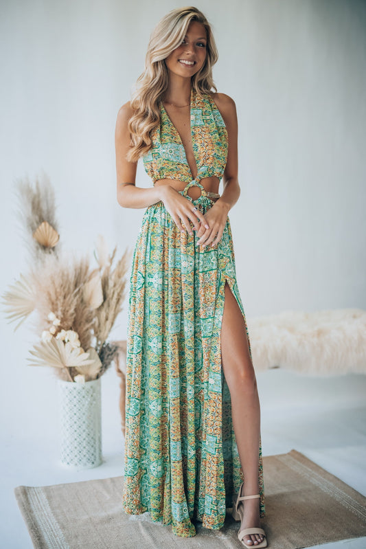 Virgin Islands Maxi Dress (Green)