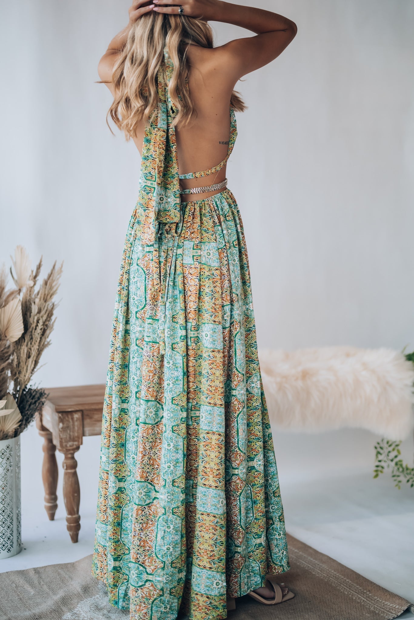 Virgin Islands Maxi Dress (Green)