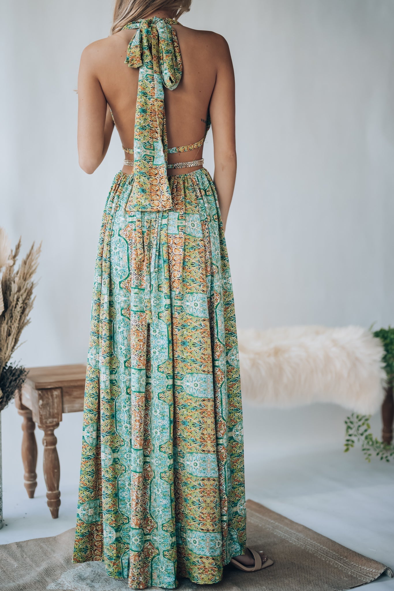 Virgin Islands Maxi Dress (Green)