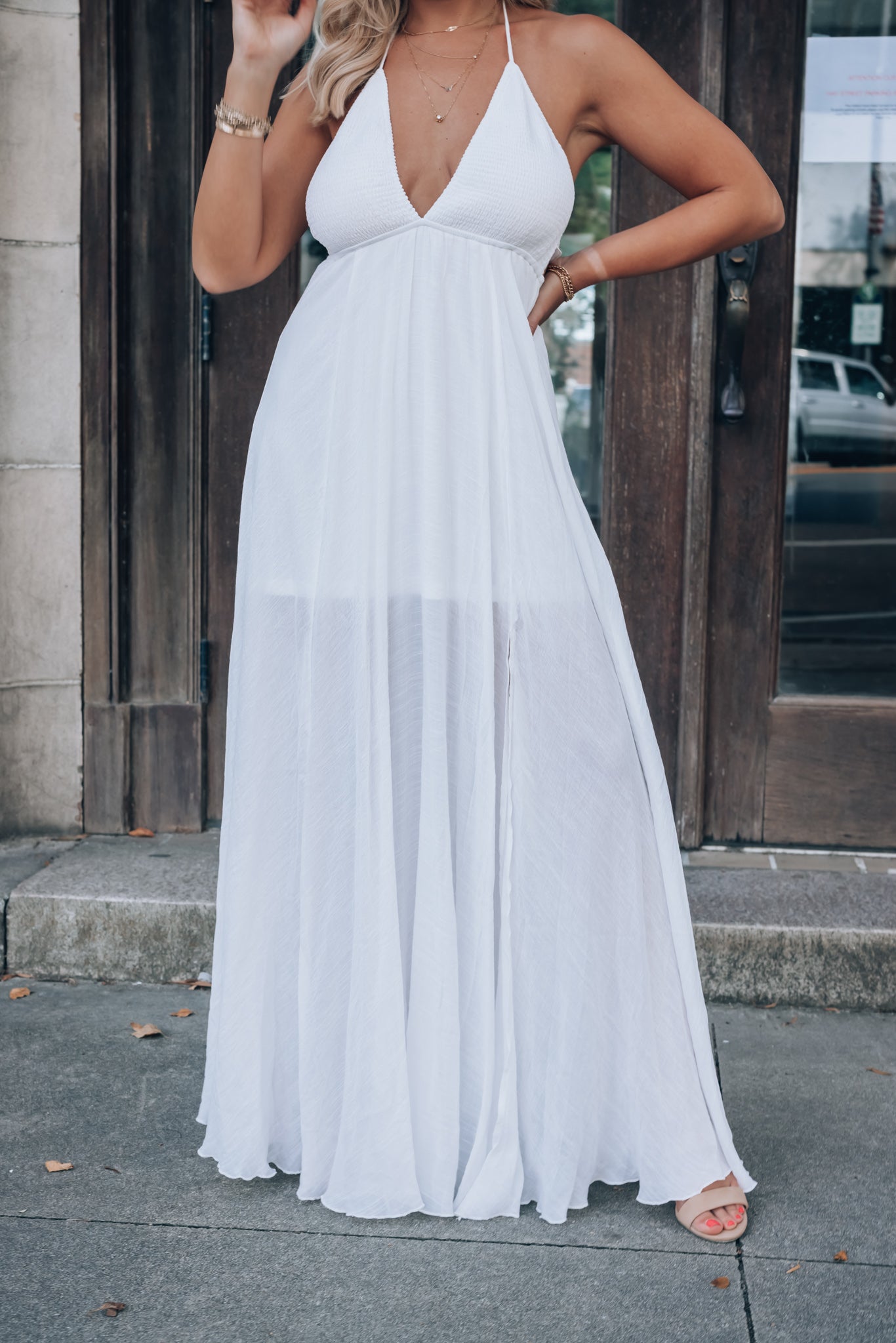 Lina Smocked Maxi Dress