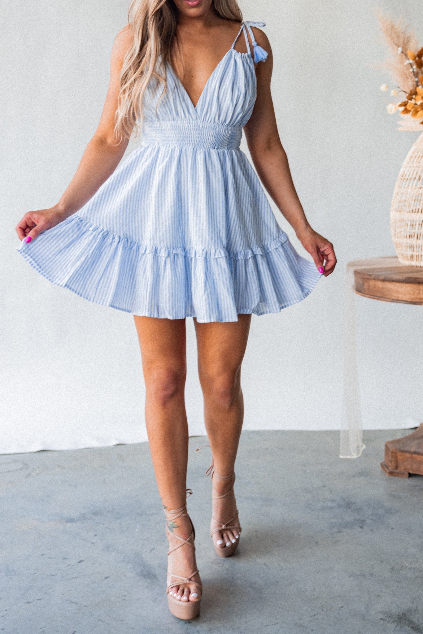 Summertime Bliss Striped Mini Dress