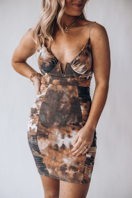Afterglow Mesh Mini Dress