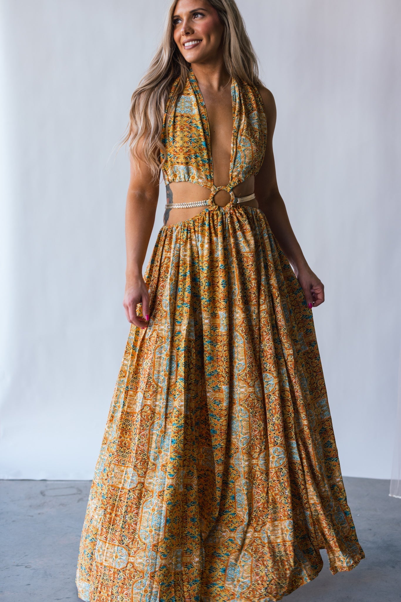 Virgin Islands Maxi Dress (Sunset)