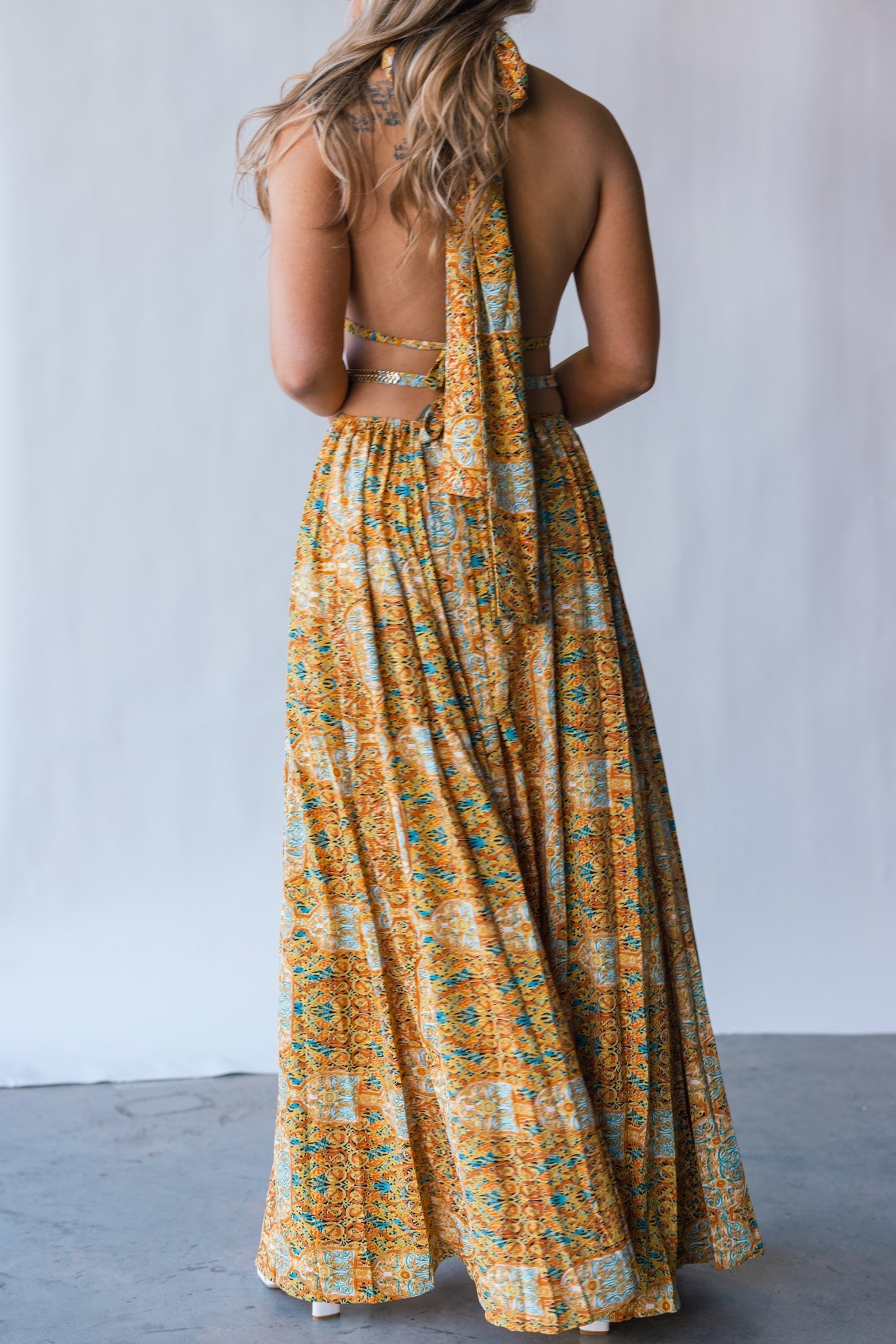 Virgin Islands Maxi Dress (Sunset)