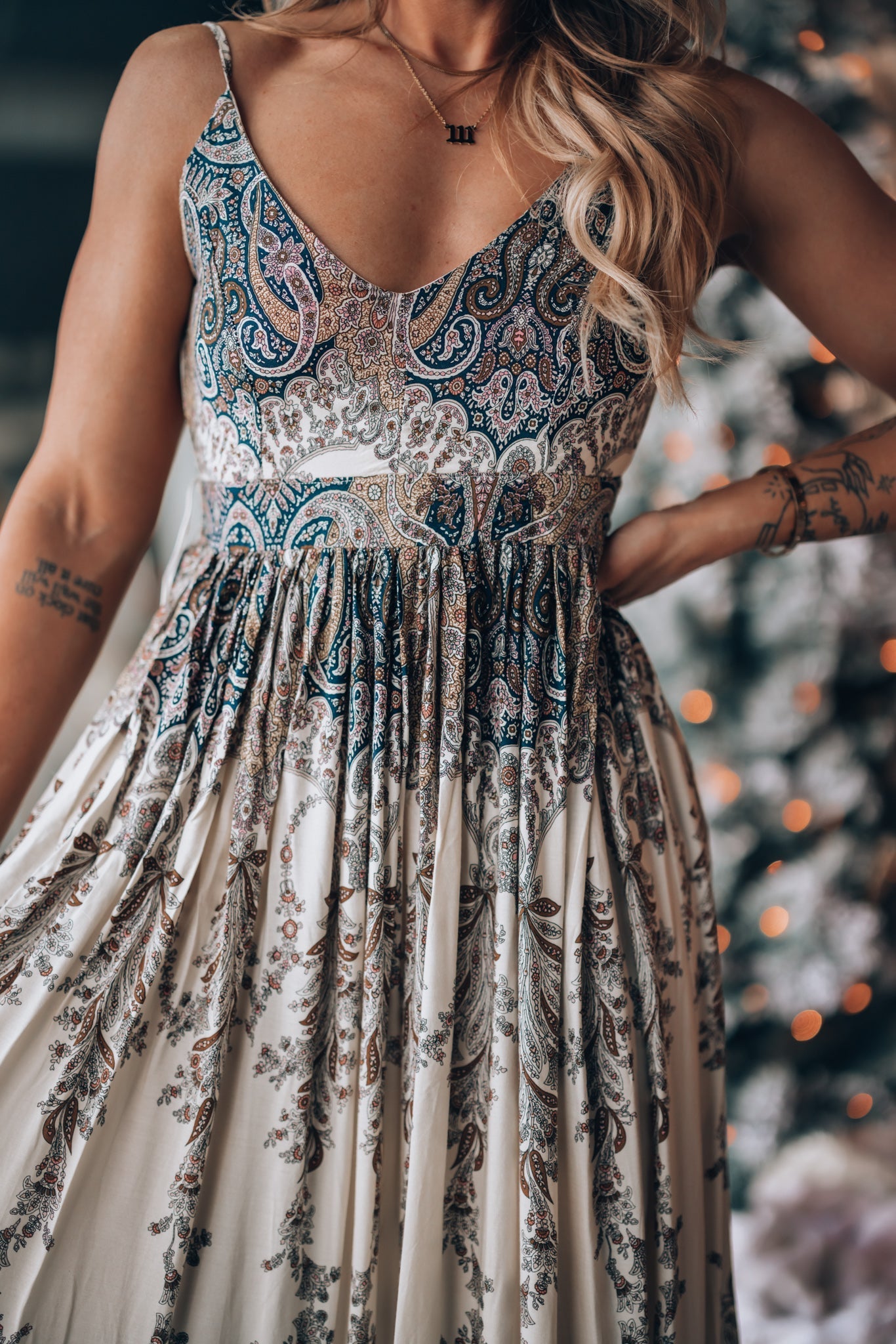 Yesenia Maxi Dress (Navy)