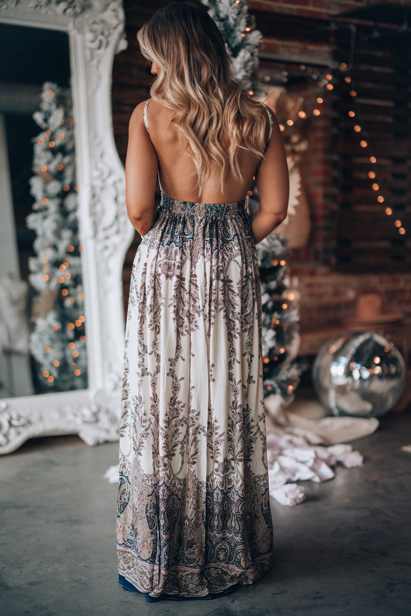 Yesenia Maxi Dress (Navy)