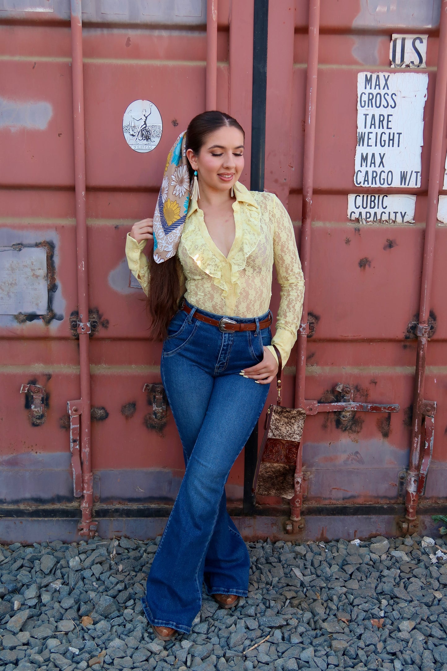 Emma Lace Bodysuit (Yellow)