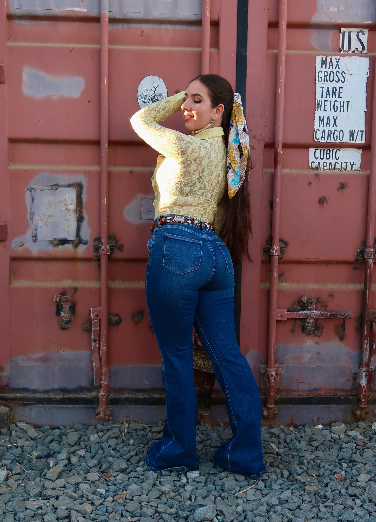 Emma Lace Bodysuit (Yellow)