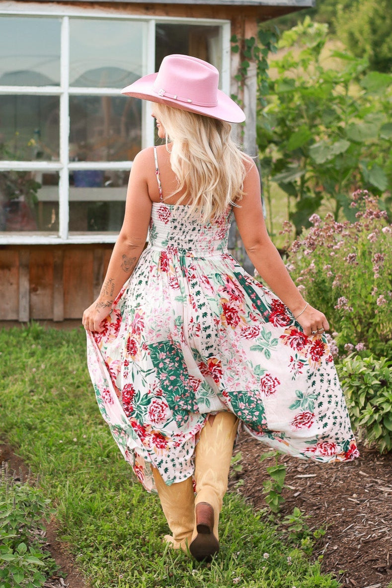 Dahlia Drop Waist Midi Dress