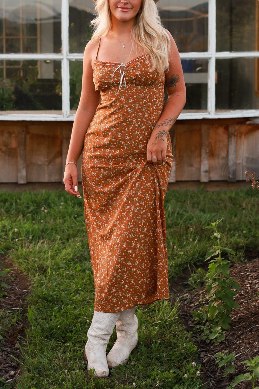 Barnflower Maxi Dress - Ginger