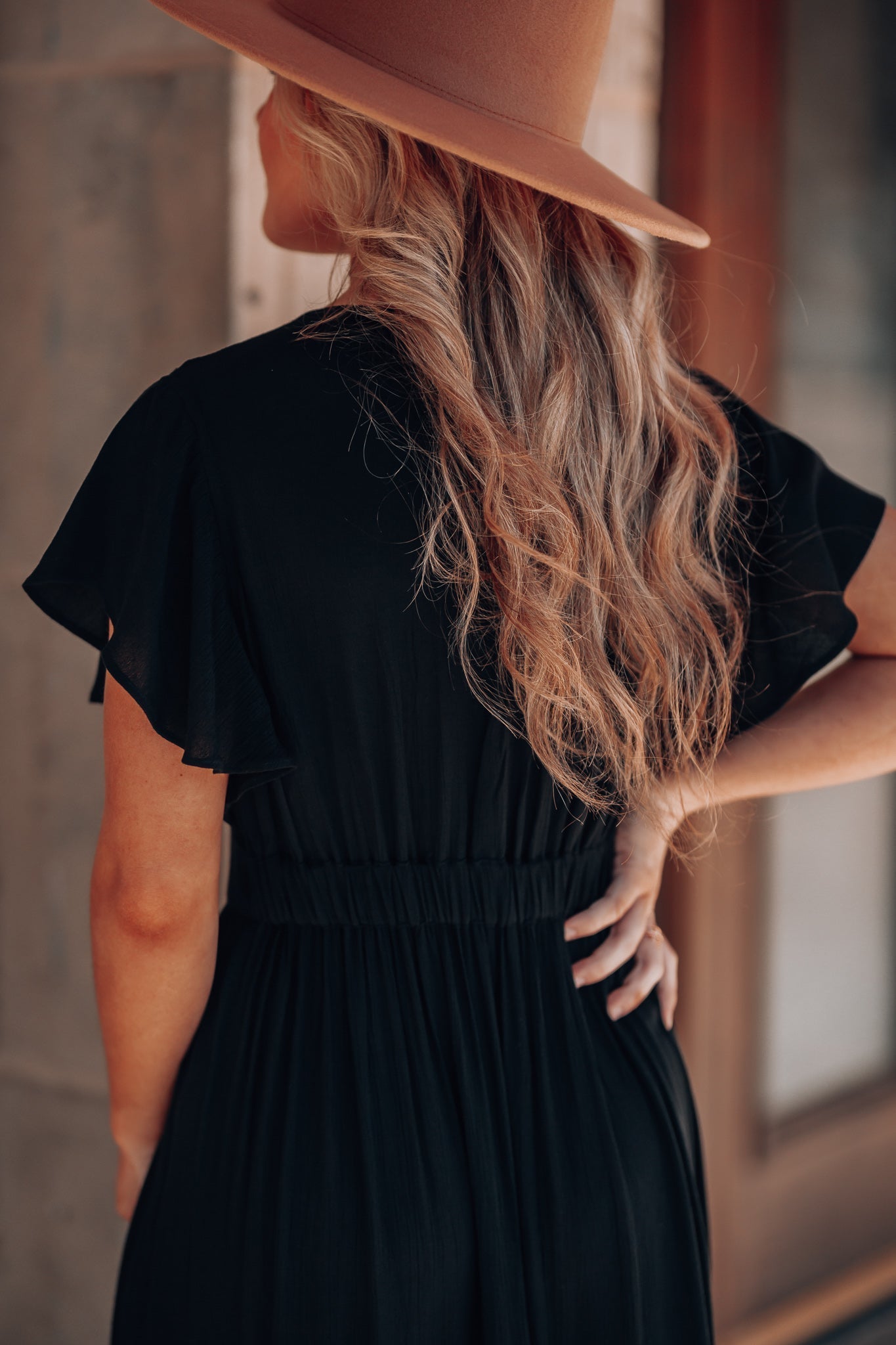 Skylar Embroidered Maxi Dress (Black)