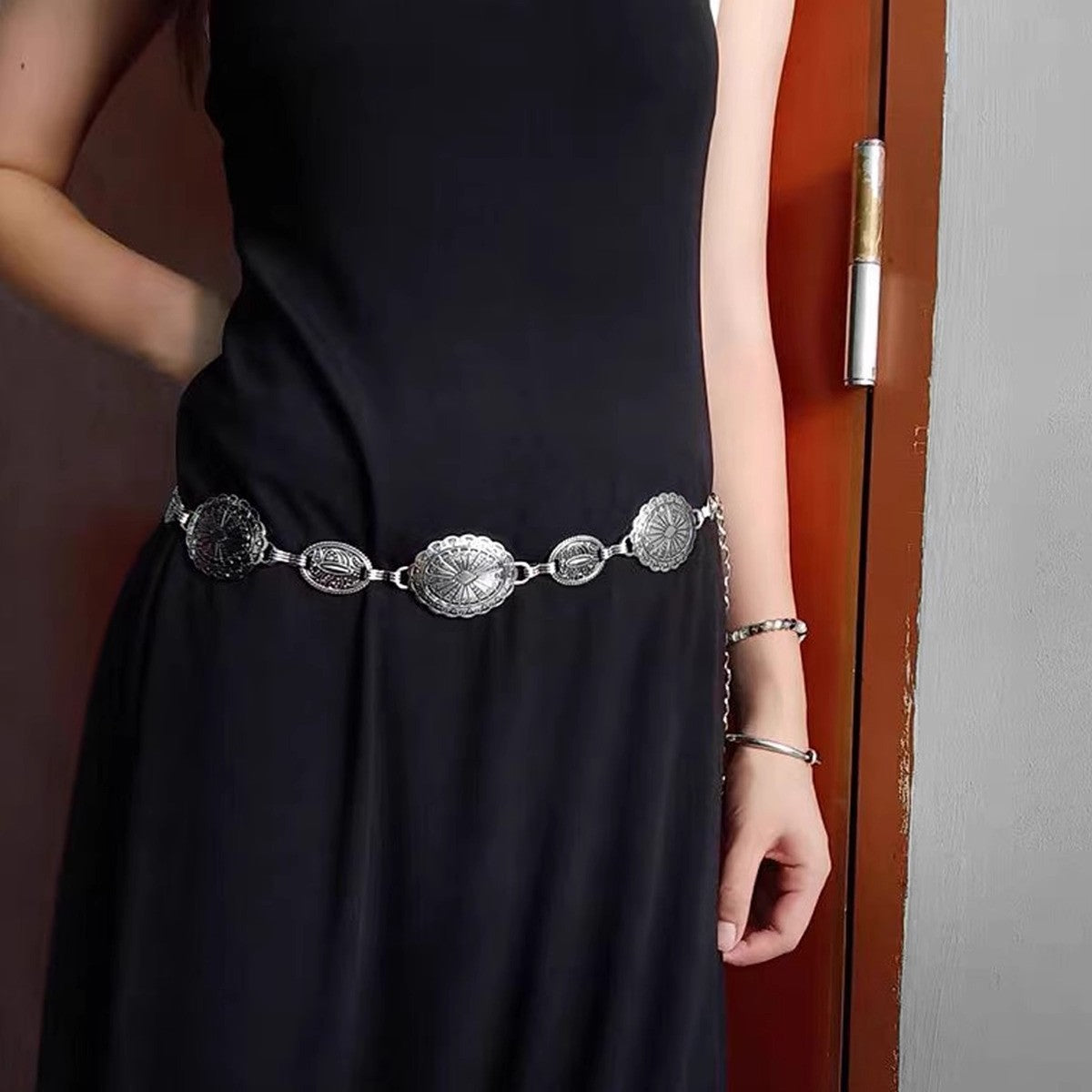 Boho Vintage Gold Coin Chain Belt | Ethnic Style Adjustable Waist Chain