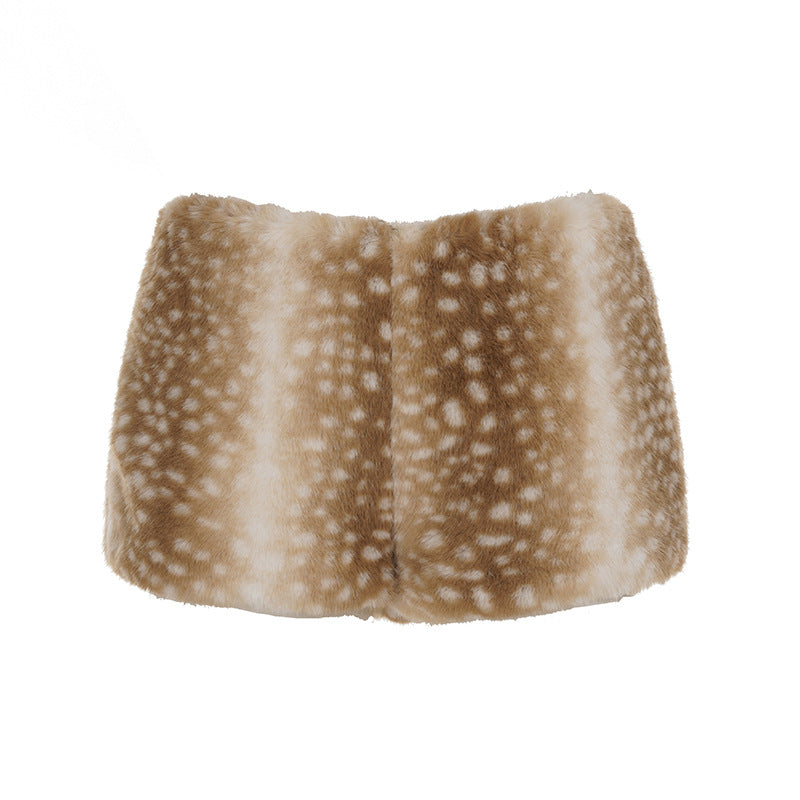 Bohemian Faux Fur Shorts Collection