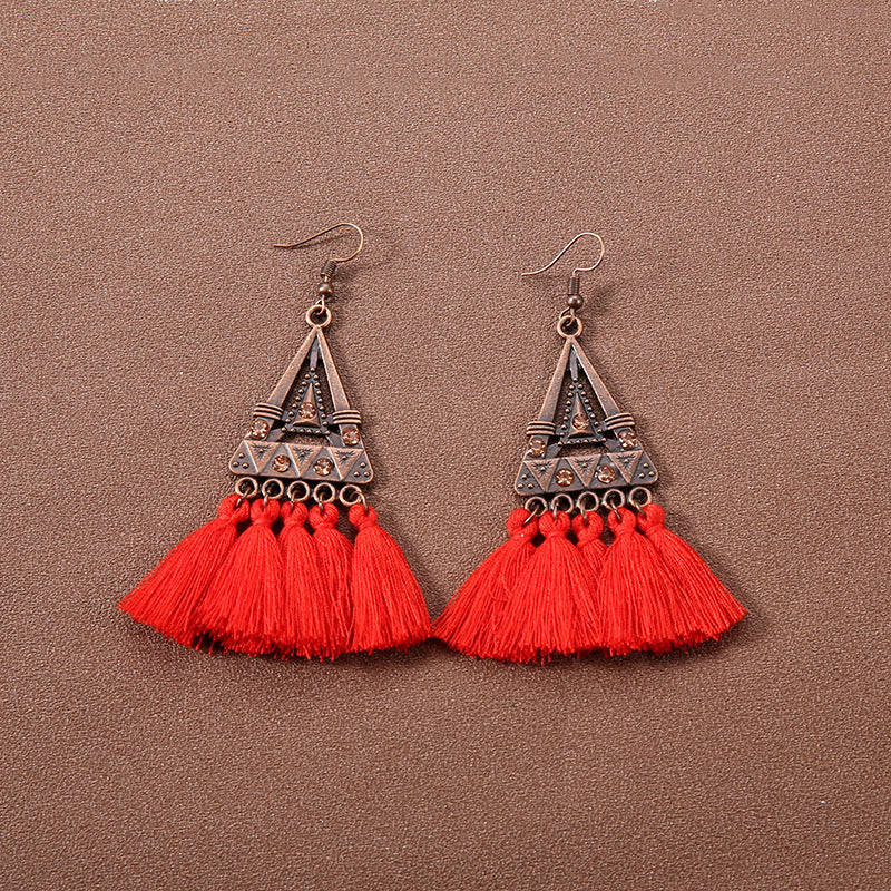 Boho Vintage Tassel Ethnic Style Earrings Collection | Niche Design Personalized Jewelry