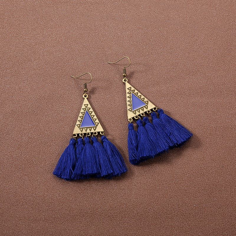 Boho Vintage Tassel Ethnic Style Earrings Collection | Niche Design Personalized Jewelry