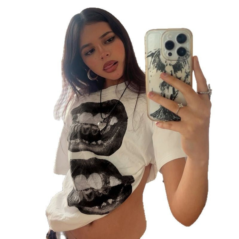 Bohemian Vintage Washed Graphic Print T-Shirt Collection