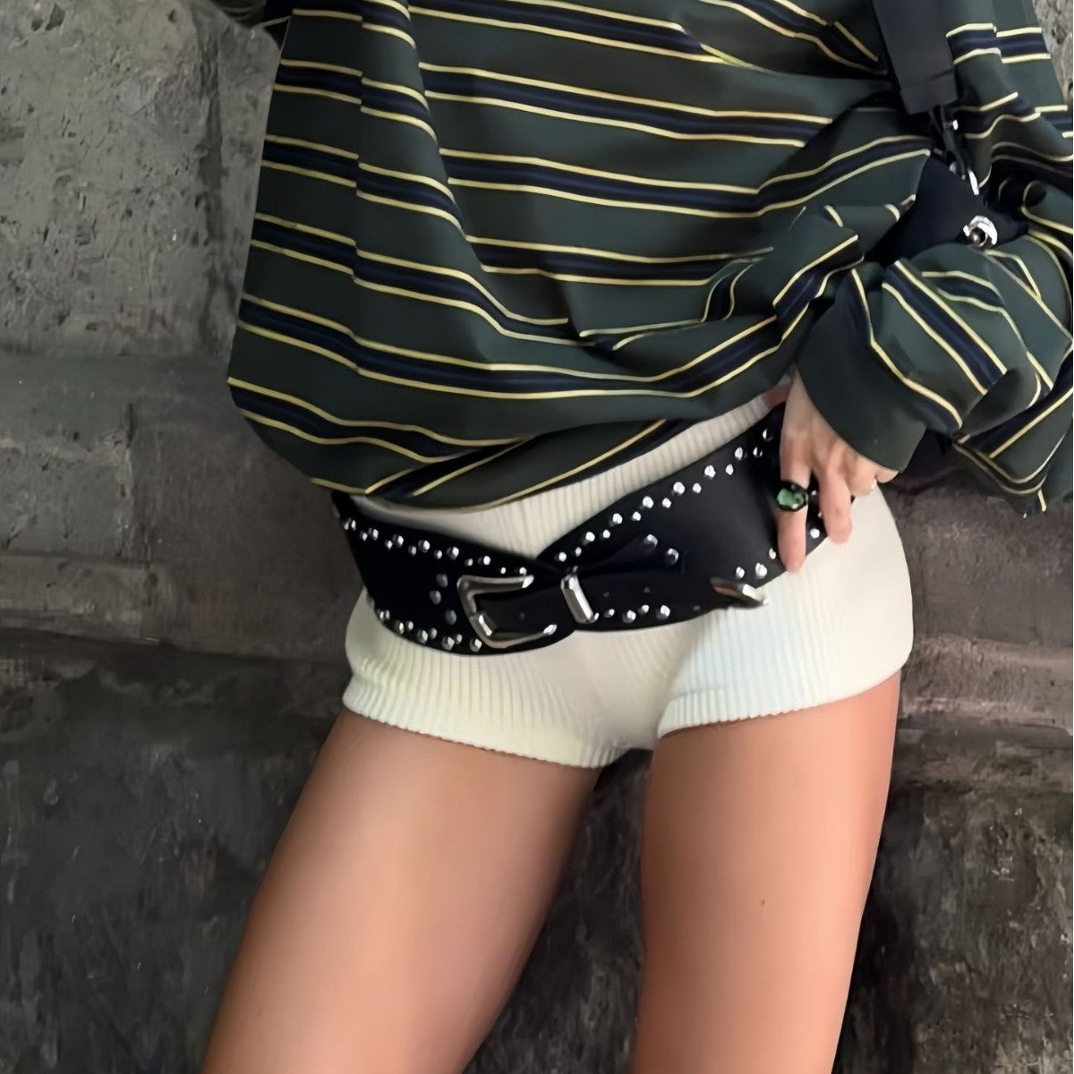 Western Cowboy Style Rivet Wide Belt | Vintage Embossed Zebra Pattern Personalized Leather Belt