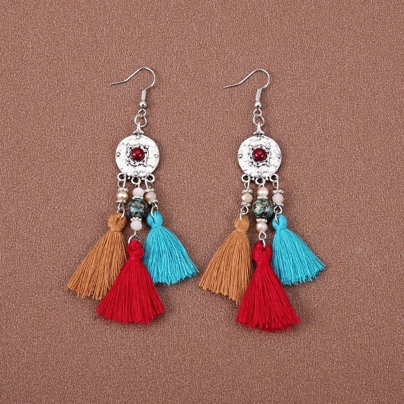 Boho Vintage Tassel Ethnic Style Earrings Collection | Niche Design Personalized Jewelry