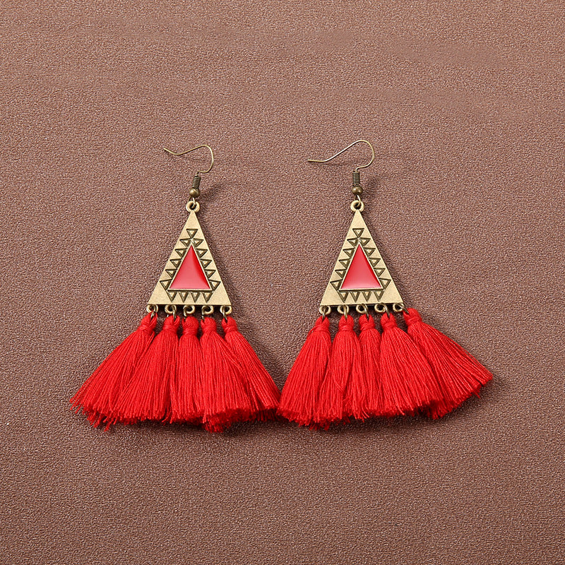 Boho Vintage Tassel Ethnic Style Earrings Collection | Niche Design Personalized Jewelry
