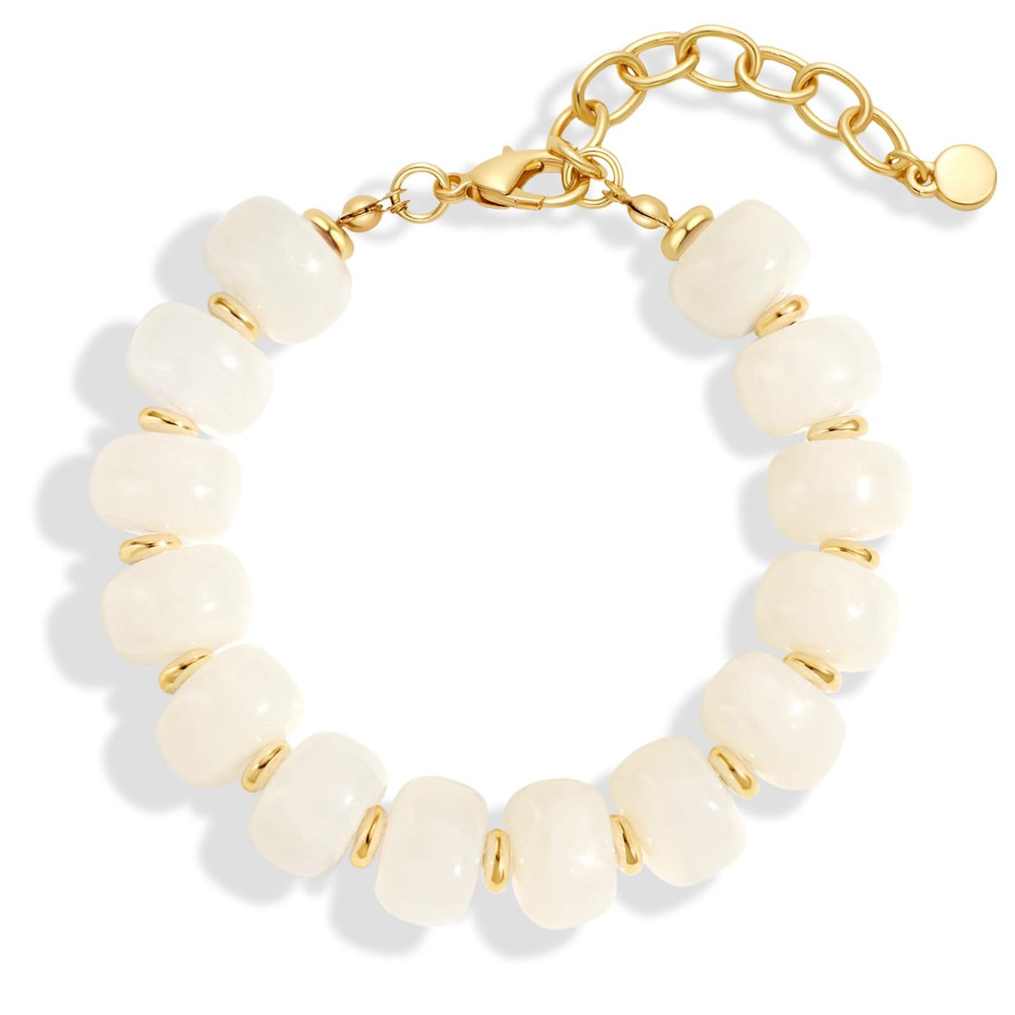 Vintage Resin Barrel Beaded Bracelet | Luxury Niche Design Versatile Jewelry