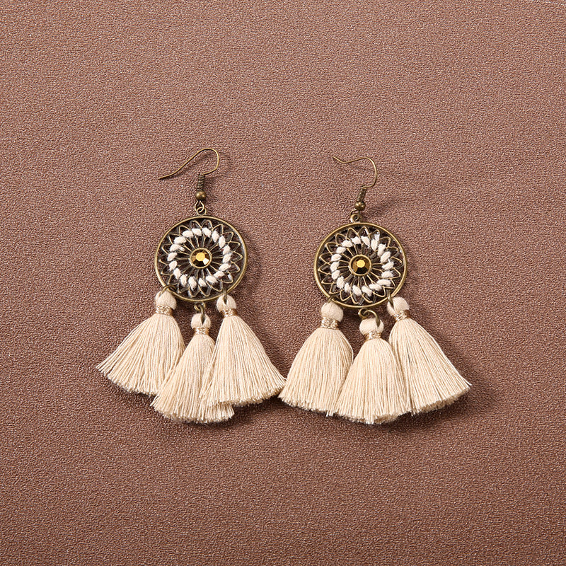 Boho Vintage Tassel Ethnic Style Earrings Collection | Niche Design Personalized Jewelry