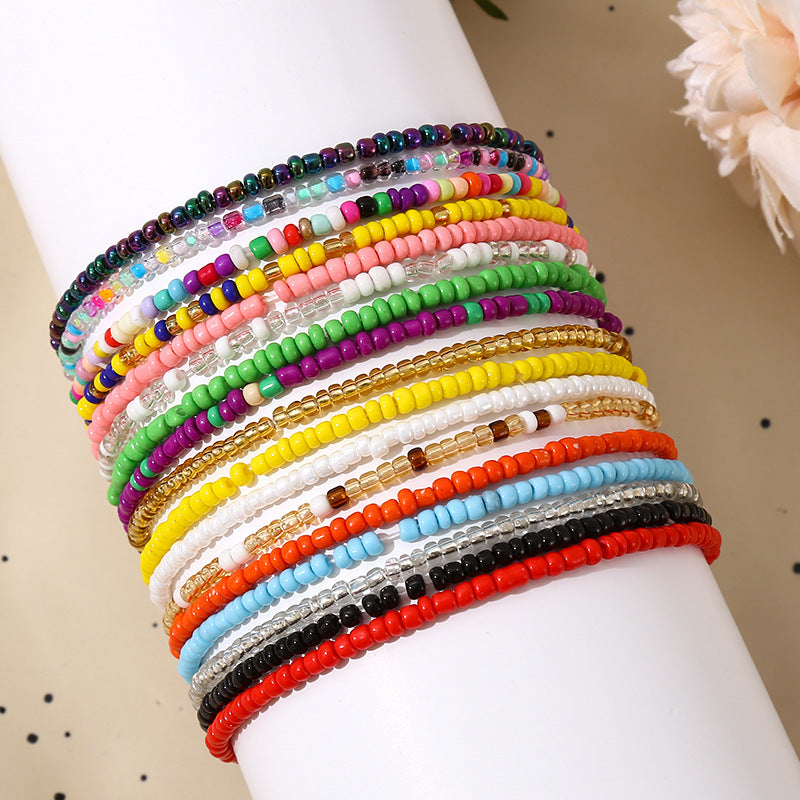 Boho Shell Starfish Beaded Multi-Layer Bracelet | Vacation Beach Unique Design Jewelry