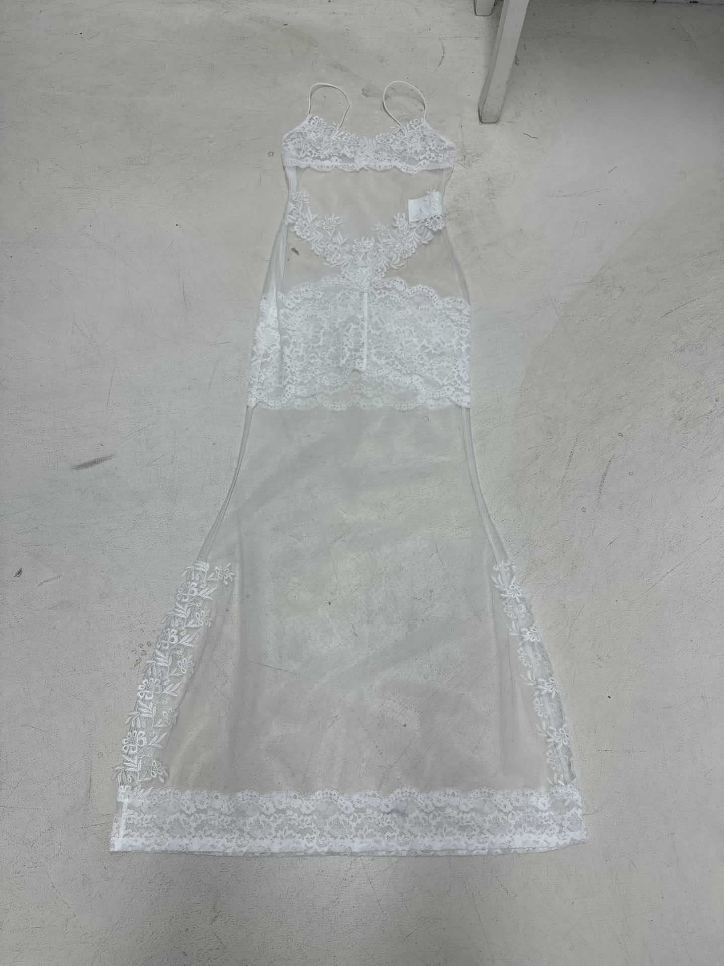 Lace Mesh Sheer Camisole Dress/Skirt & Halter Top Collection