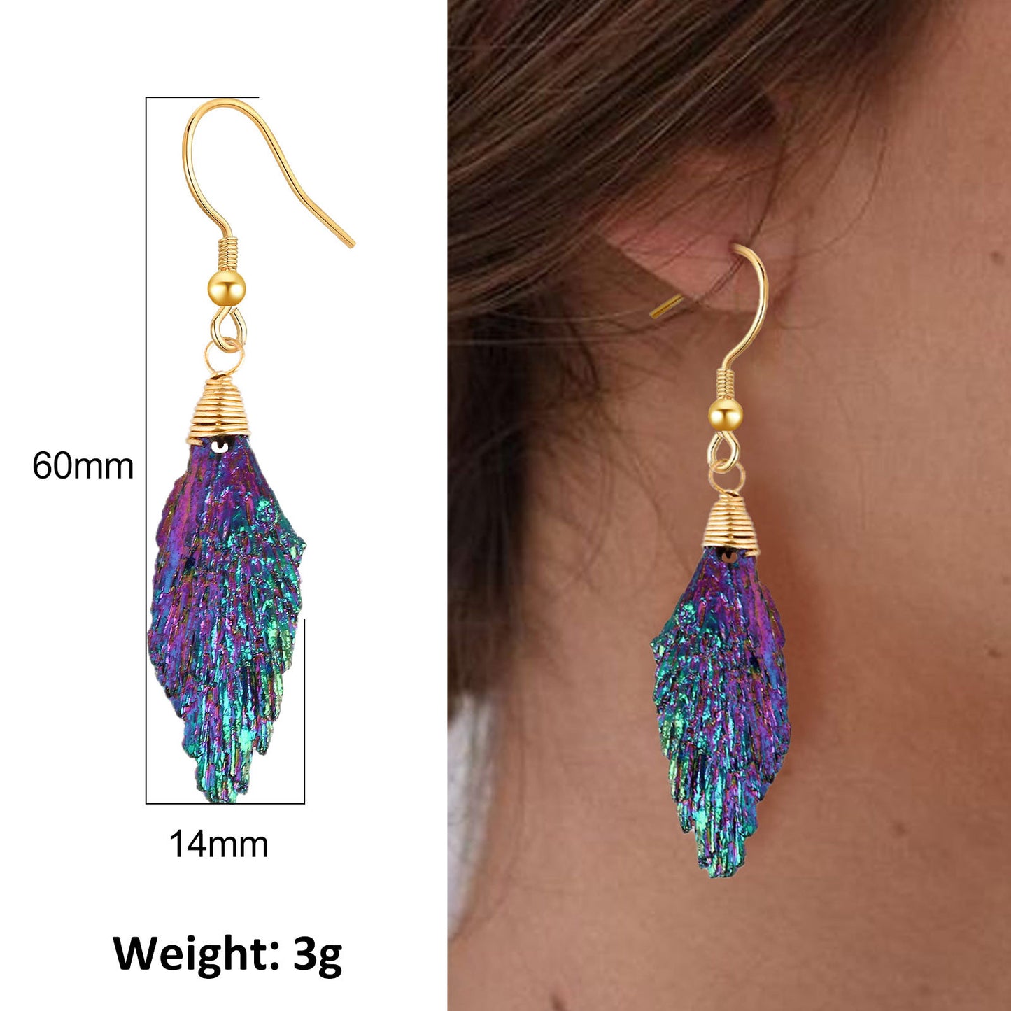 Boho Colorful Feather Beaded Tassel Earrings | Ethnic Style Unique Design Earrings