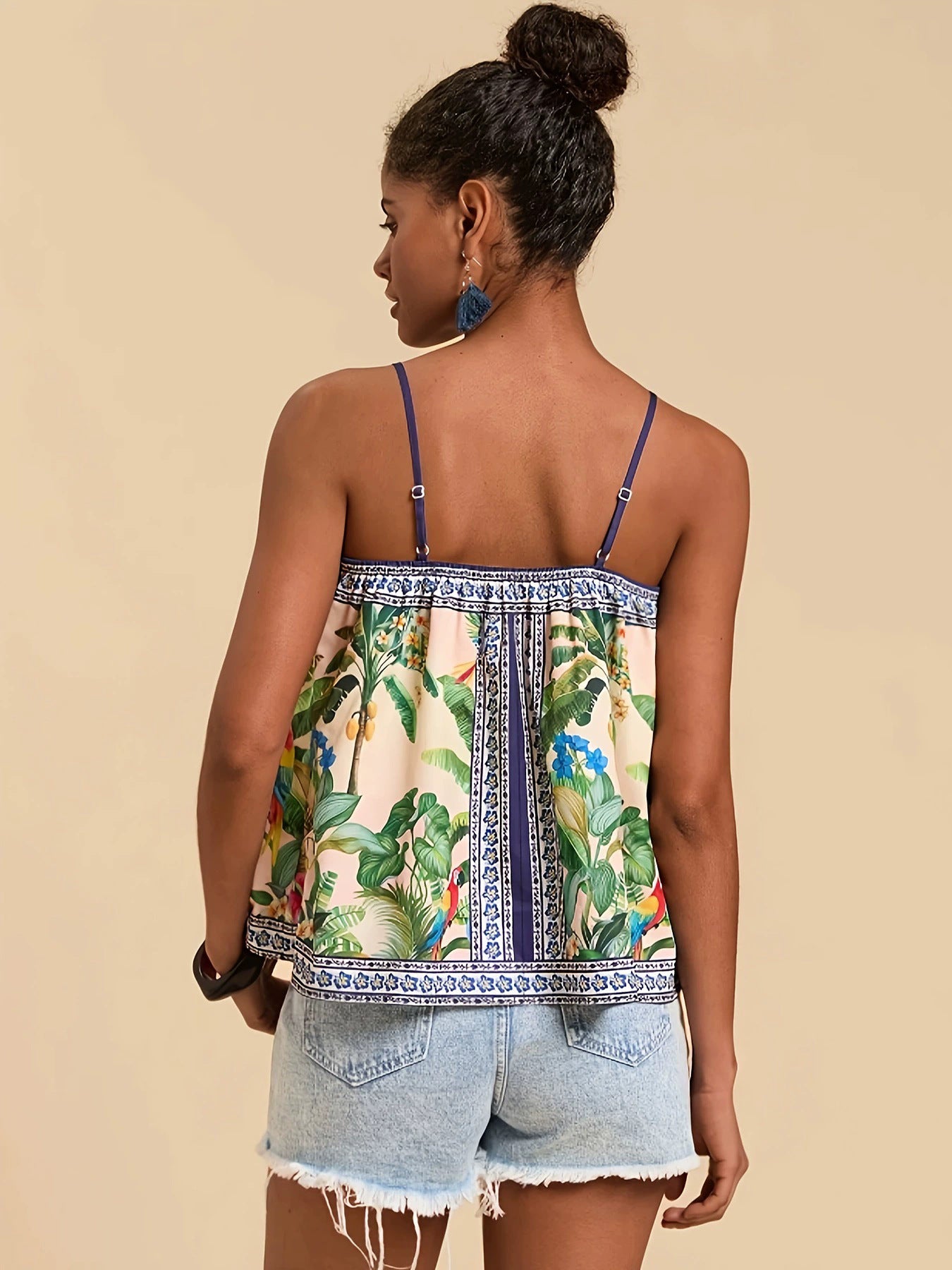 Tropical Print Cami Top