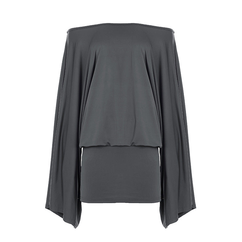 Bohemian Off-Shoulder Flowy Wide Sleeve Two-Piece Top