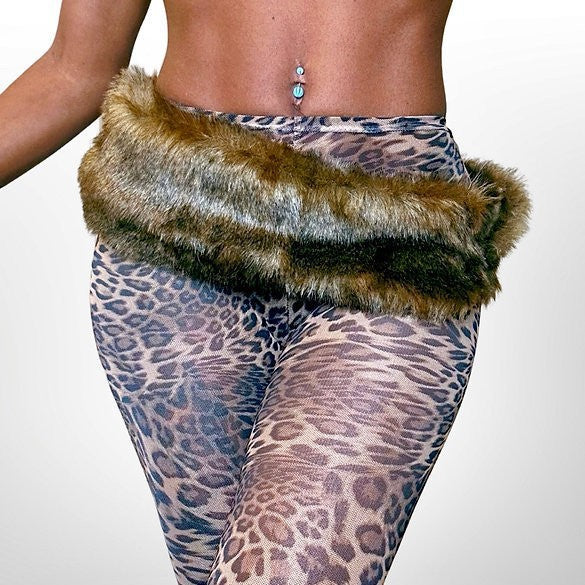 Boho Faux Fur & Leather Belt Collection