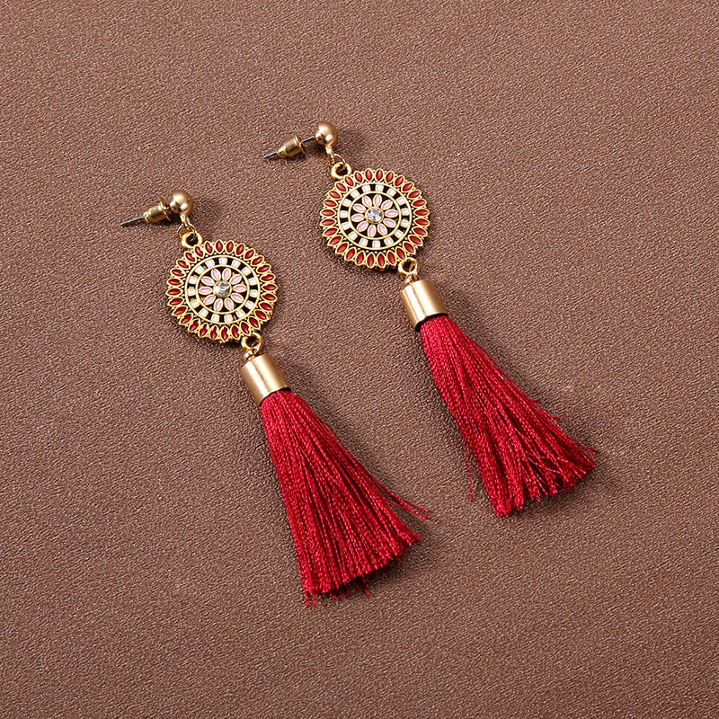 Boho Vintage Tassel Ethnic Style Earrings Collection | Niche Design Personalized Jewelry