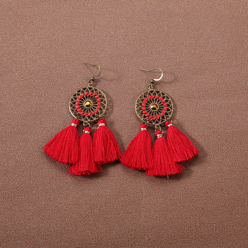 Boho Vintage Tassel Ethnic Style Earrings Collection | Niche Design Personalized Jewelry