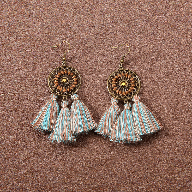 Boho Vintage Tassel Ethnic Style Earrings Collection | Niche Design Personalized Jewelry