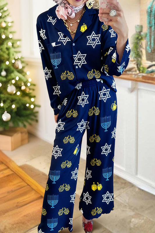 Hanukkah Candlestick Pajama Set