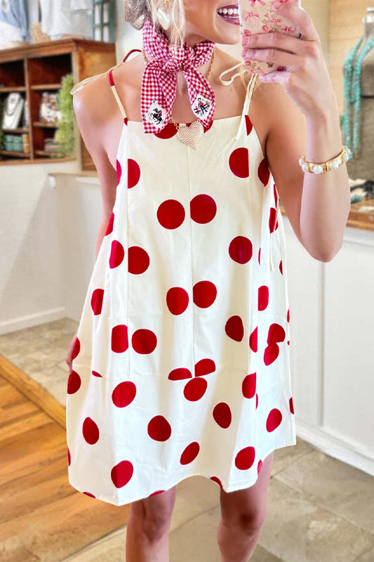 Polka Dot Vacation Mini Dress