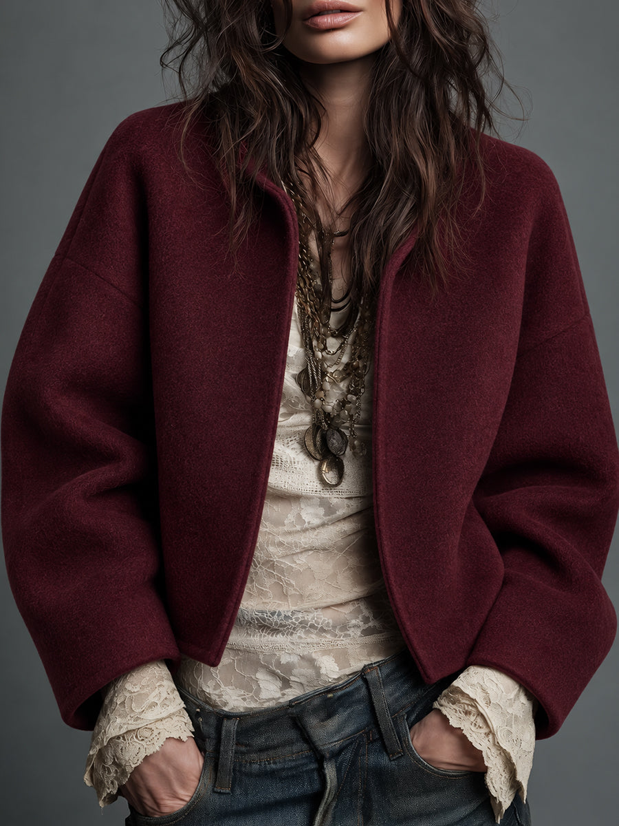 Distressed Brown Suede Blazer