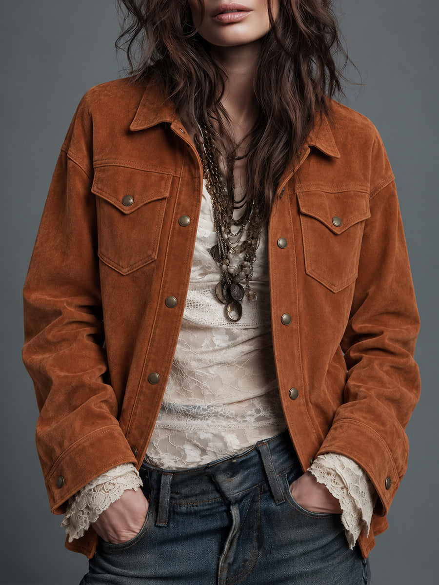Black Cropped Leather Moto Jacket