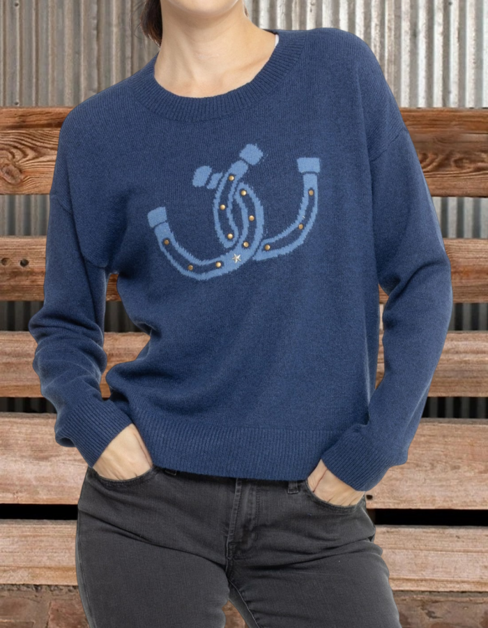 Horseshoe Crew Neck Sweater