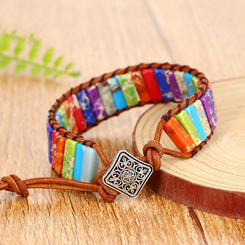 Braided Leather Cord Bohemian Bracelet